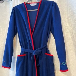 Blue Robe with Red Trim